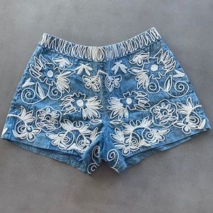 Alice & Olivia embroidered shorts